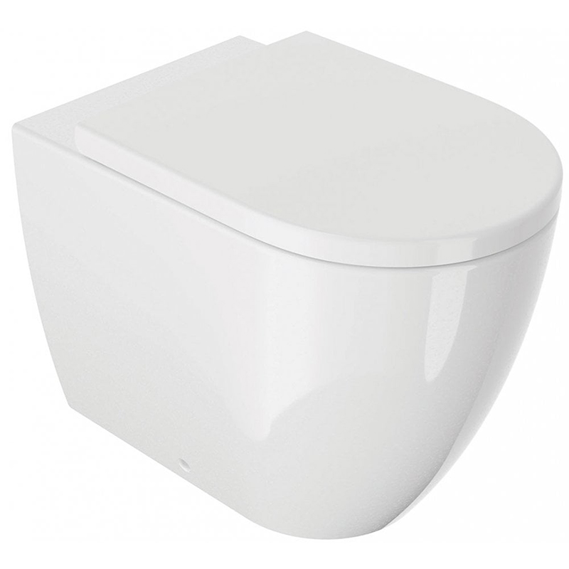 Naxos Rimless Back-to-Wall Pan & Soft Close Seat