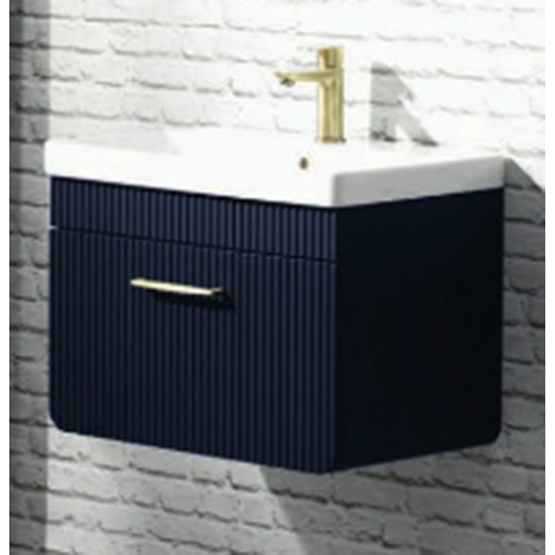 Naxos 60 Wall-Hung Unit & Basin - Dark Indigo