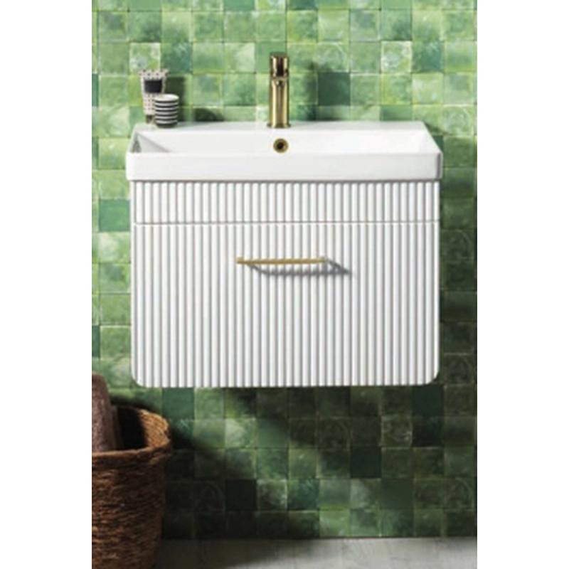 Naxos 60 Wall-Hung Unit & Basin - Matt White