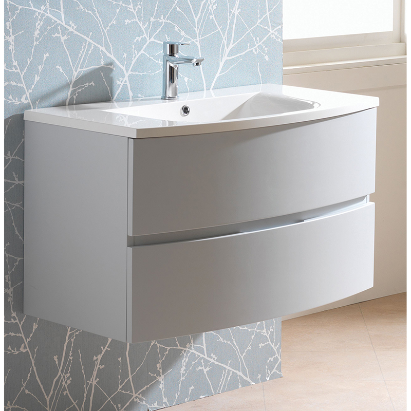 Oregon 90 Wall-Hung Unit & Basin - Moonlight Blue