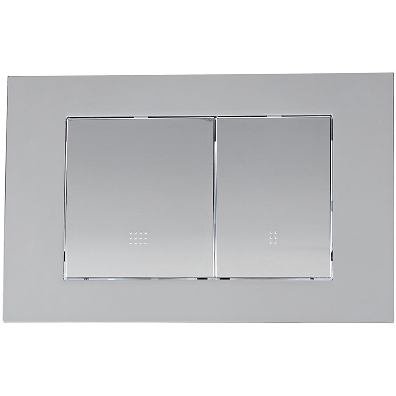 Verona Square Mechanical Flush Plate - Chrome