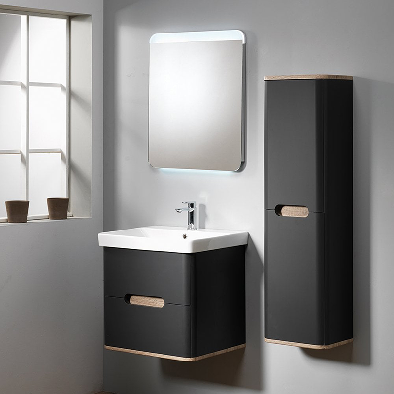 Roma 60 Wall-Hung Base & Basin - Graphite