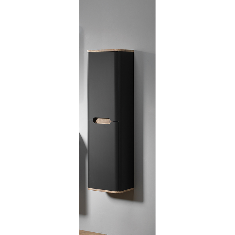 Roma 35 2-Door Wall-Hung Reversible Column - Graphite