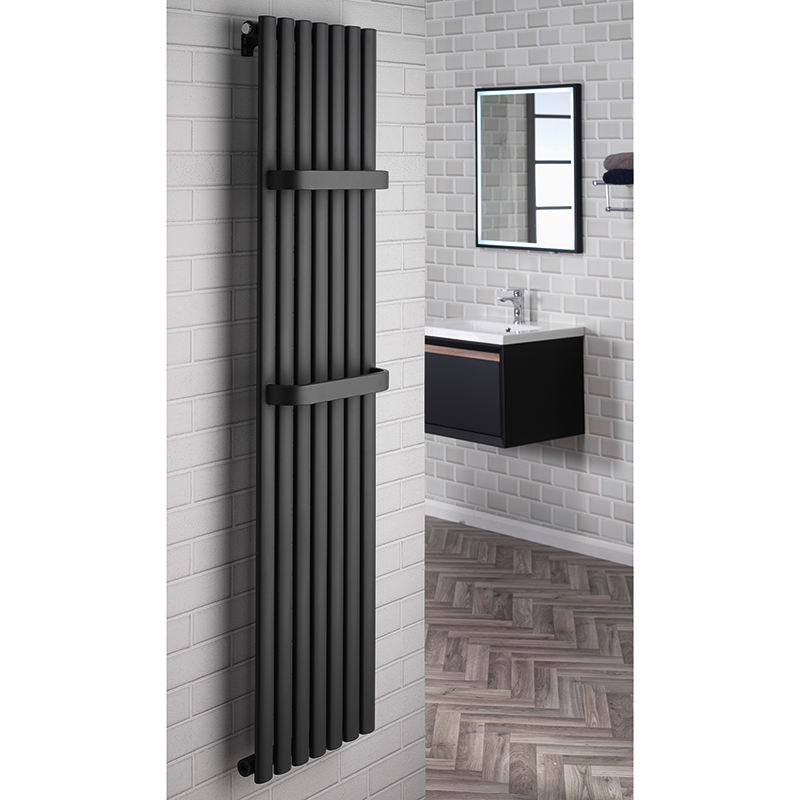 Salerno 1600 x 420mm Vertical Designer Towel Rail