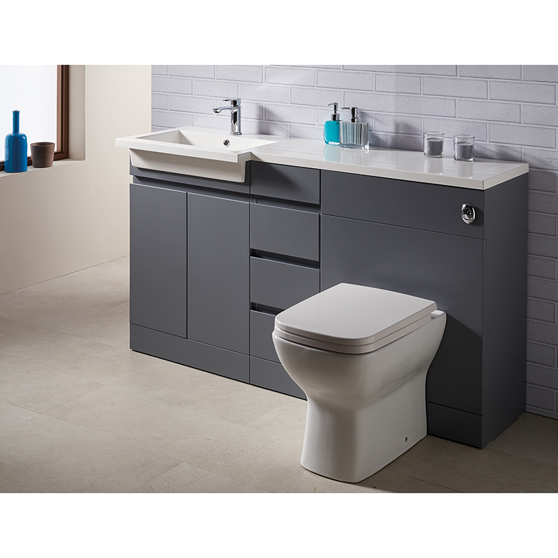 Urban 1500mm 1-Piece Basin Combination - Left Hand