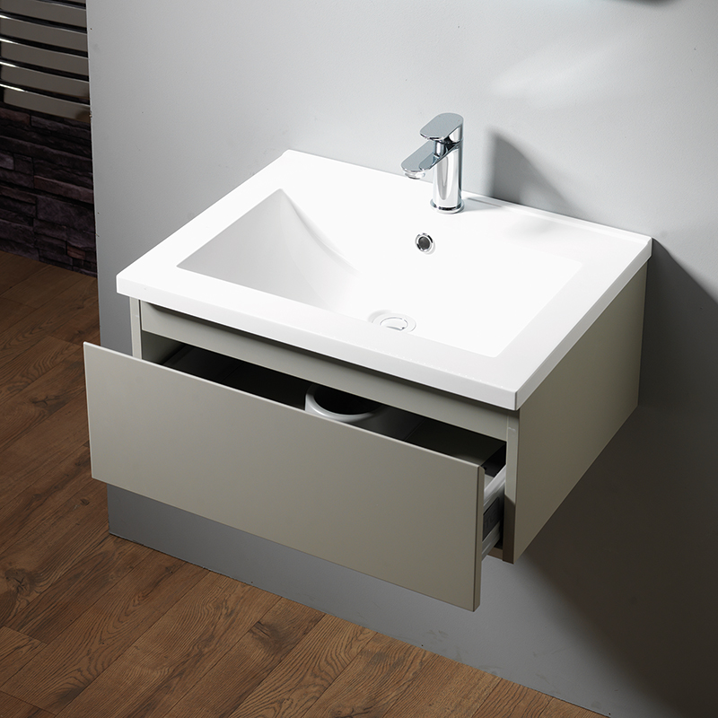 Urban 500mm Wall-Hung Base Unit & Basin - Pearl Grey