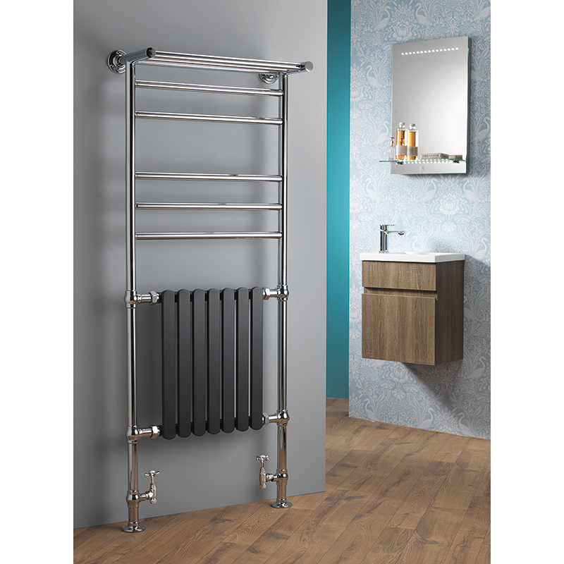 Venetian 1525 x 630mm Traditional Rail with Towel Shelf