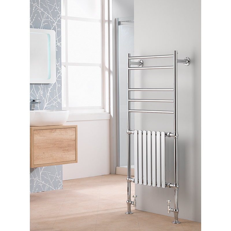 Venice 1445 x 630mm Traditional Rail - Chrome Radiator