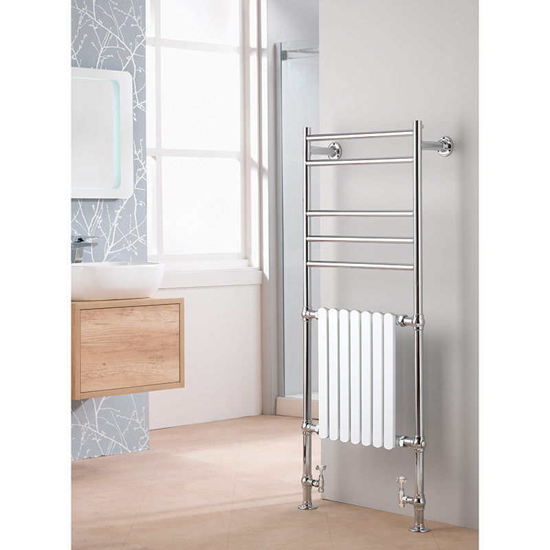 Venice 1445 x 630mm Traditional Rail - White Radiator