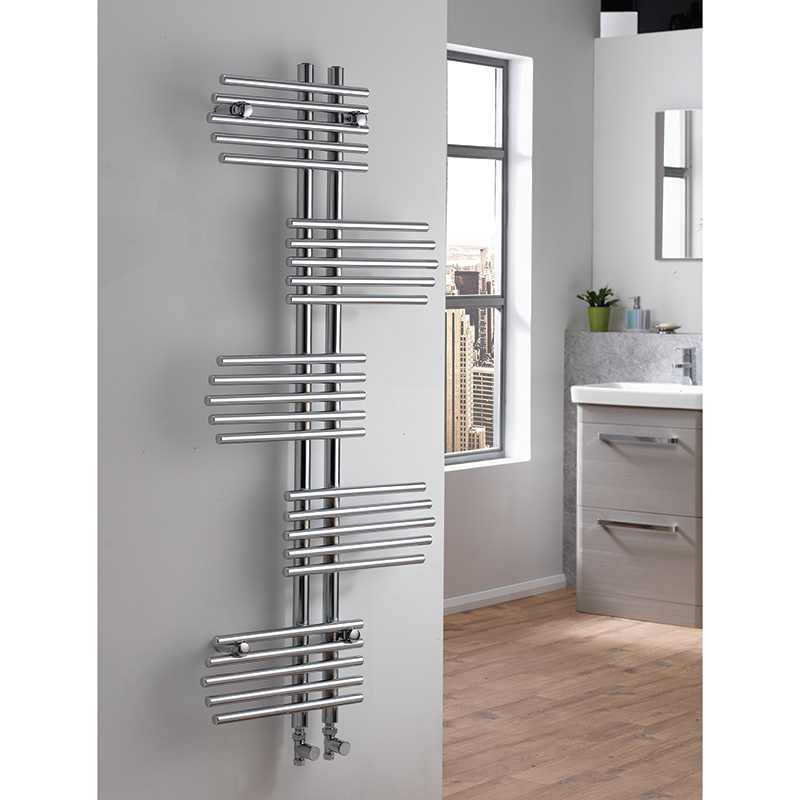 Virgo  Vertical - 1400 x 600mm Designer Towel Rail