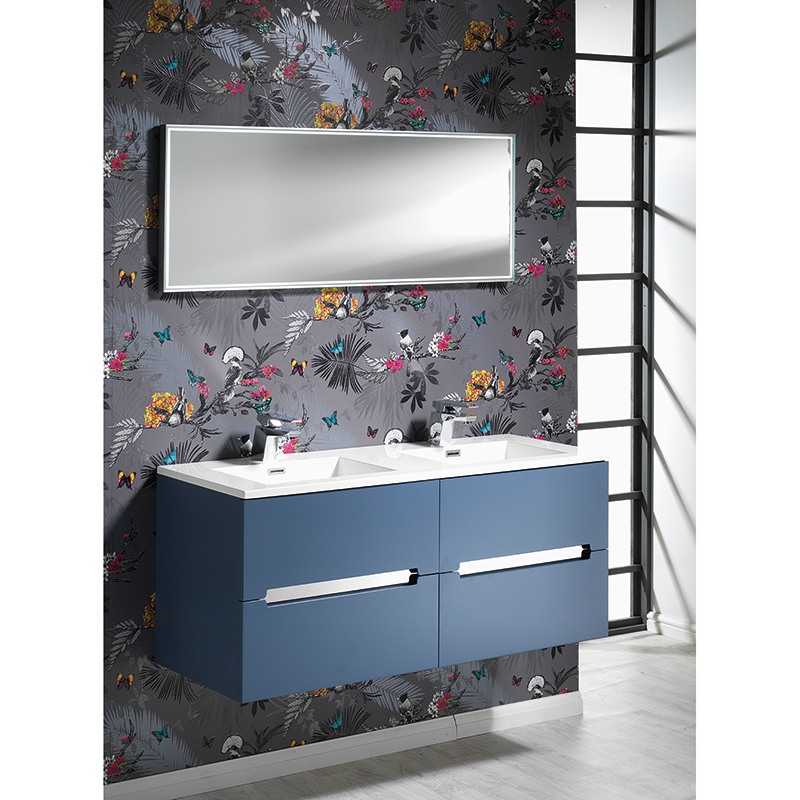 Zeto 1200mm Base Unit & Basin - Dusty Blue