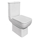 Aveiro Rimless Tall Close Coupled WC including Soft Close Seat