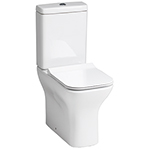 Cornell Rimless Comfort Close Coupled Pan with Soft Close Seat
