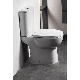 Estoril Rimless Tall Close Coupled WC including Soft Close Seat