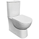 Estoril Rimless Tall Close Coupled Closed Sided WC including Soft Close Seat