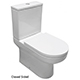 Evora Rimless Close Coupled Closed Sided WC including Soft Close Seat