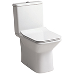 Verona Rimless Close Coupled Pan with Closed Sides and Soft Close Seat