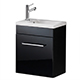 Eden 40 Wall Hung Vanity Unit & Basin - Matt Black