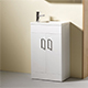 Eden 50 Slimline Vanity Unit & Basin - White