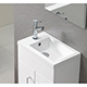 Eden 50 Slimline Vanity Unit & Basin - White