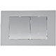 Verona Square Mechanical Flush Plate - Chrome