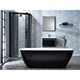 Seville Freestanding Bath - Black - 1800 x 800mm