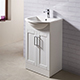 Stamford 50 Base Unit and Basin - Gloss White