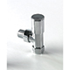 Round Radiator Valves - Chrome Angled