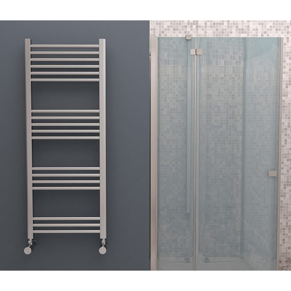 Pozo Flat Chrome Heated Towel Radiator 400 x 1600mm