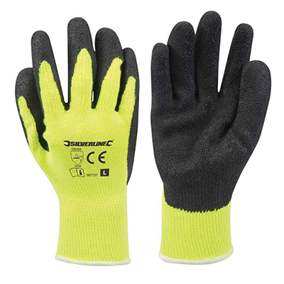 Hi-Vis Builders Gloves Yellow