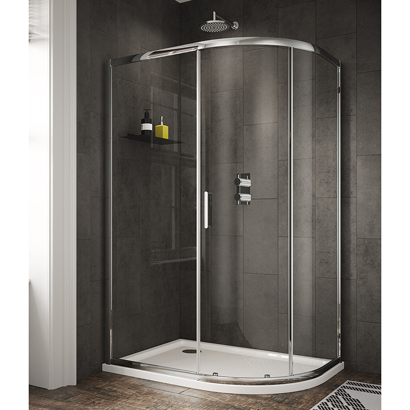Sommer 6 Offset Quadrant Single Sliding Door - 1000 x 800mm